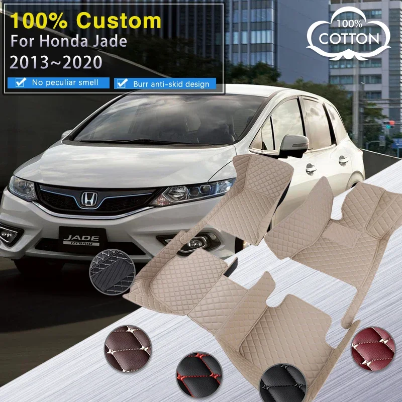 

ALL RHD Автомобильные коврики для Honda Jade FR4 FR5 2013 ~ 2020 Роскошный кожаный напольный коврик, комплект ковров, автоподушечки для ног, детали интерьера автомобиля Acc