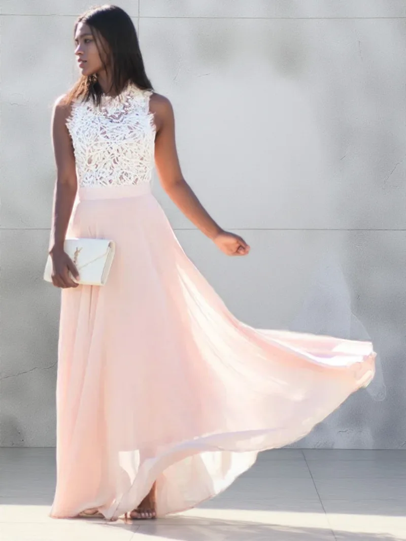 2025 New Duzeala Sring Evening Party Hollow Out Beach Dress Womens Boho Sleeveless Maxi Dress Party dresses sweet sexy N1IG