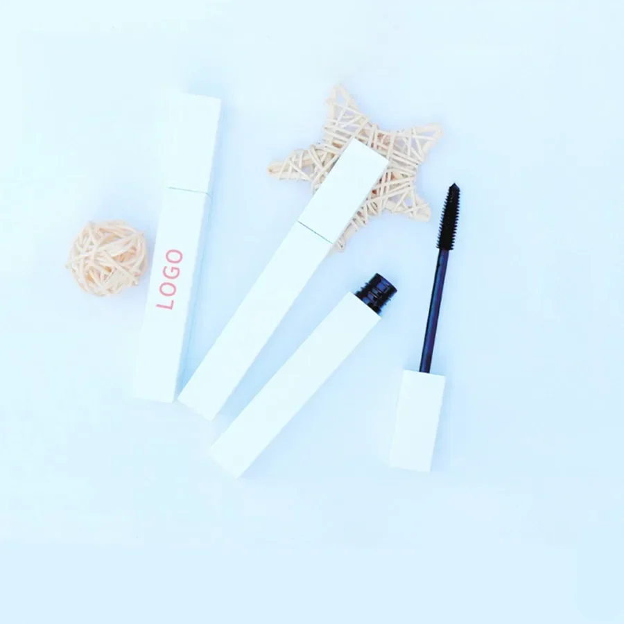 Custom White Tube Non-smudging Mascara Curling Thick Lengthening Long Lasting Waterproof Nourish Eyelash Extension Makeup Bulk