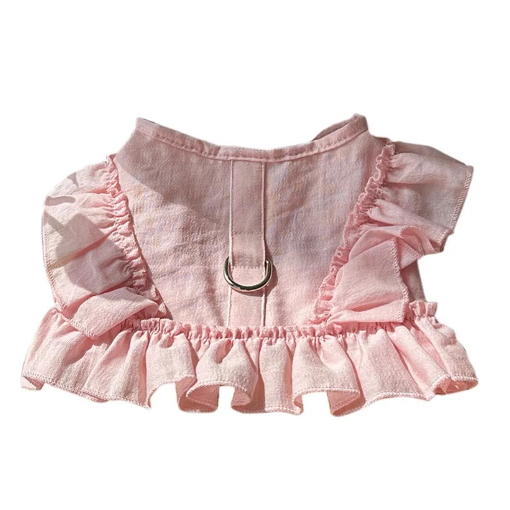 

Dog Supplies INS Style Spring Dog Vest Soft Thin Fabric Dog Skirt Blue Pink Pet Clothing Cat