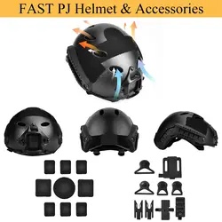 Juego funda camuflaje casco táctico Airsoft rápido PJ GPNVG-18 L4G24