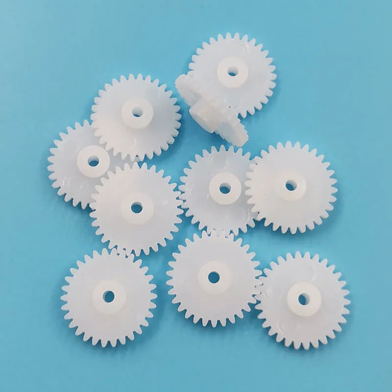 302A 0.5M POM Spur Gear 302.5A 0.5M 30 Tooth 2mm Tight Plastic Cog-wheel Disc Cone DIY Toy Model Accessories