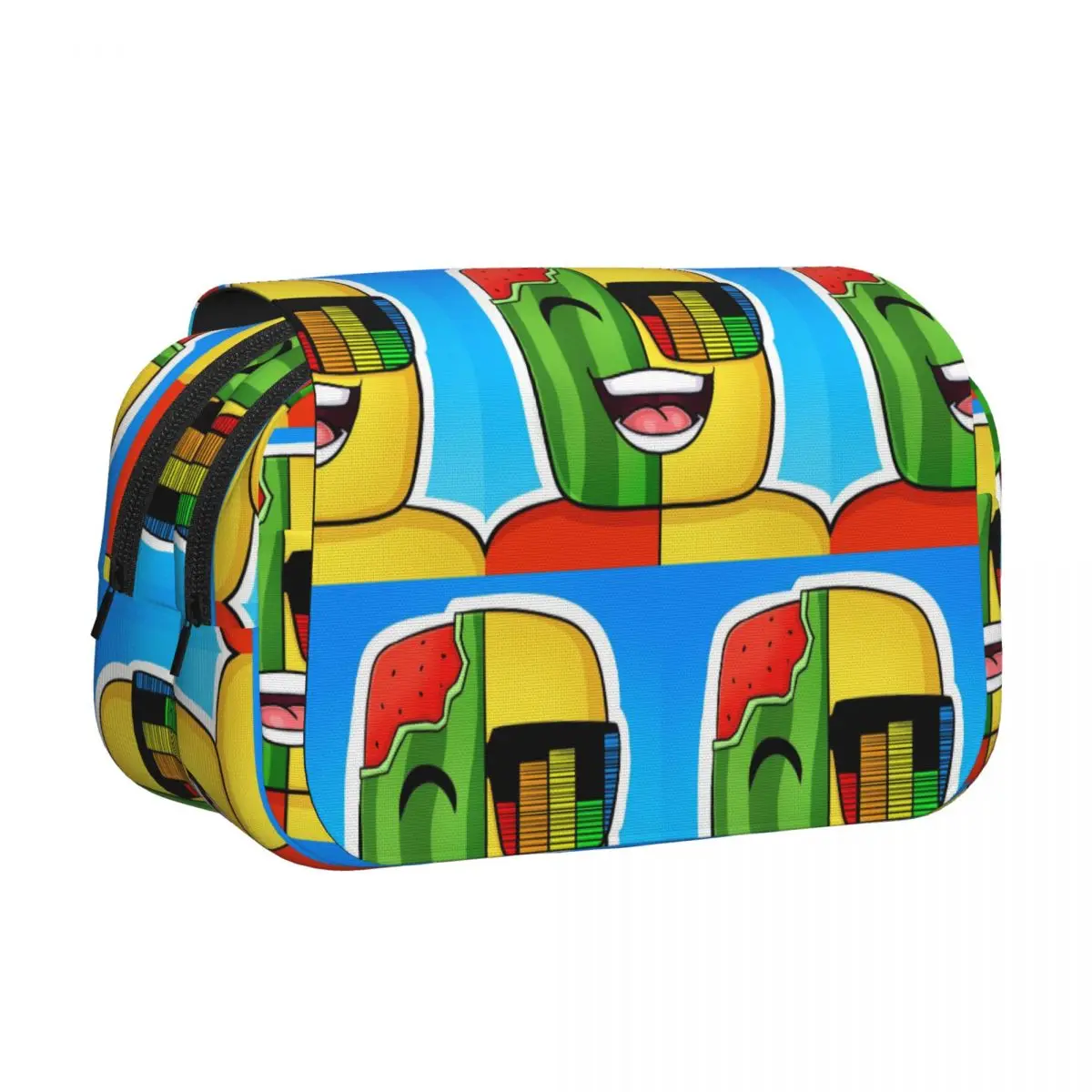 Estuche para lápices Sunny And Melon, estuche de cuero de gran capacidad, caja para lápices, bolsa para lápices para niños y niñas, escuela