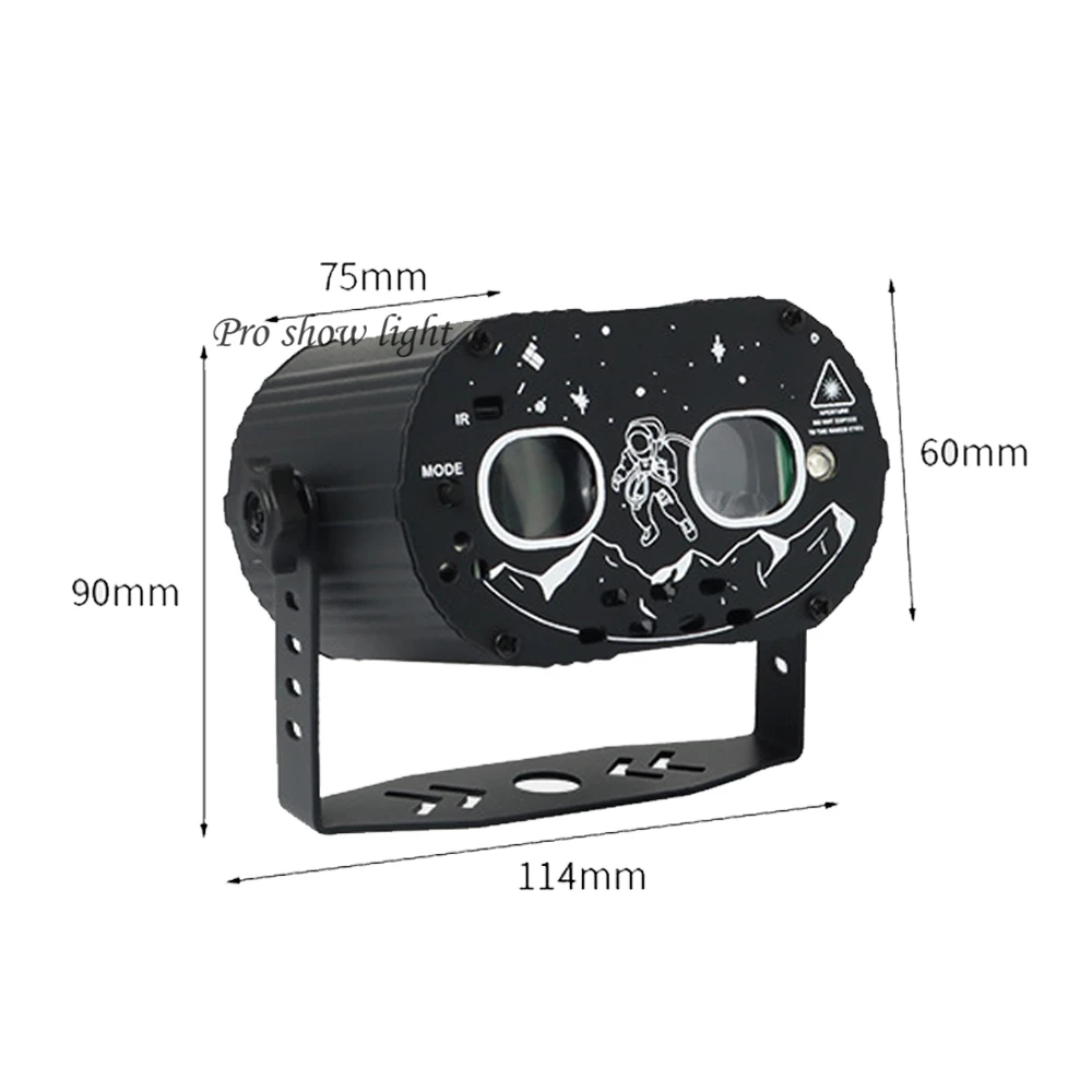 Proyector LED Aurora 2 en 1 efecto Aurora láser Control remoto DJ Disco proyector de luz láser USB LED efecto de iluminación de escenario fiesta