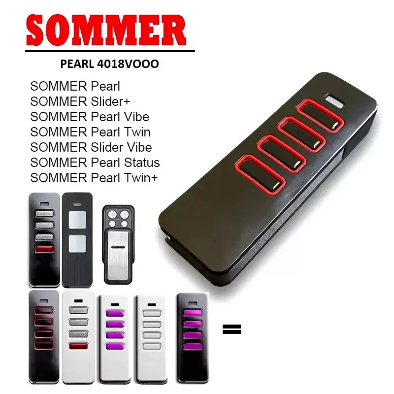 3PCS For SOMMER PEARL 4018 Remote Control Transmitter Compatible SOMMER 4018V000 S10779 868MHz Garage Remote Control Gate Opener