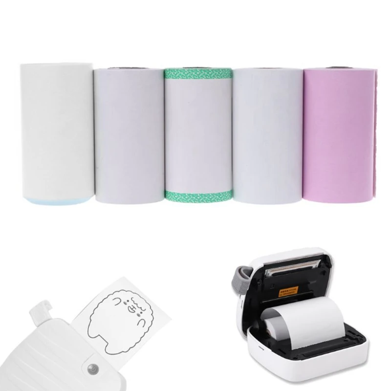 20CB Photo Paper Mini Printable Sticker Roll Thermal Printers Clear Printing Smudge-P