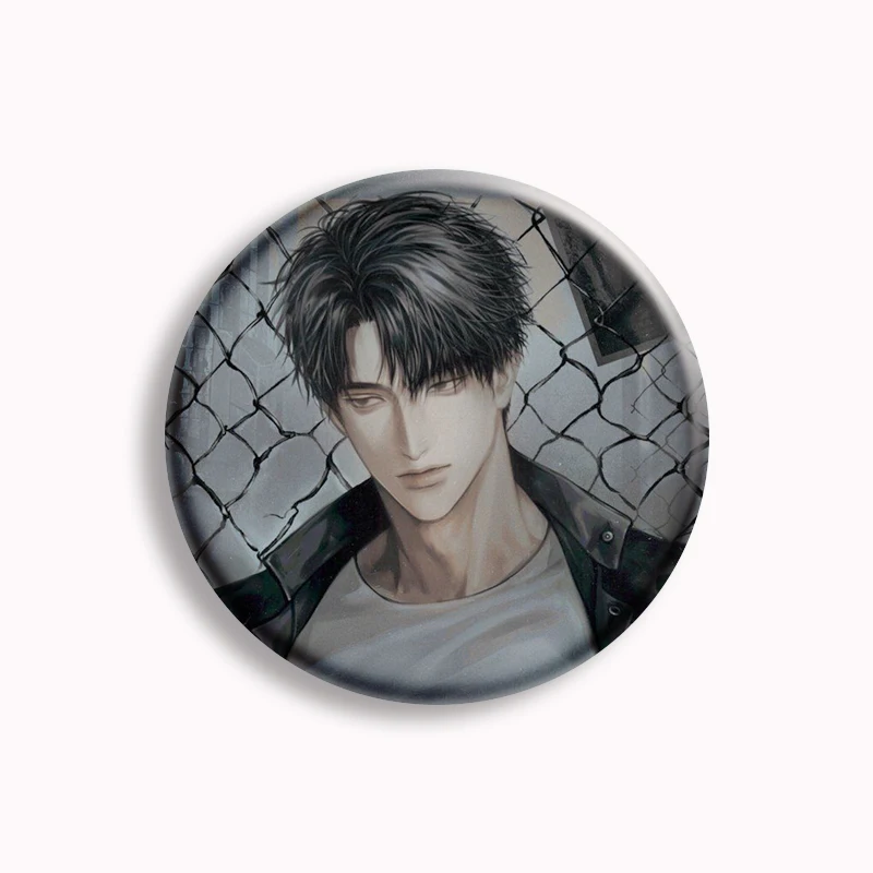 Korean BL Manhwa Shutline Soft Button Pin Boyslove Comic Gillan Jake Moon Shingun Anime Brooch Badge Fans Collect