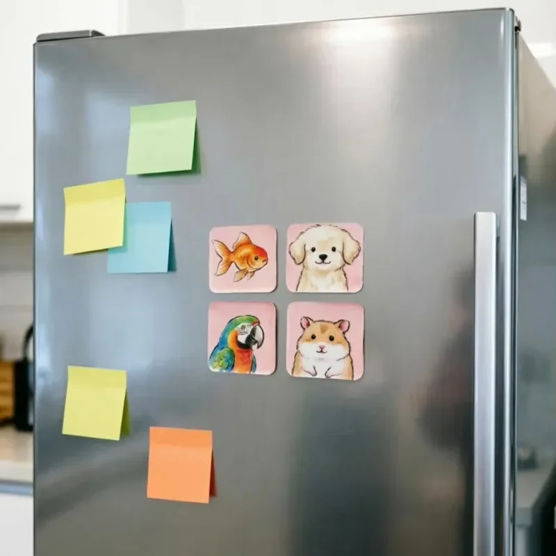 DIY Fridge Magnet Kit Creative Handmade Transparent Magnetic Refrigerator Sticker Craft Material Pack Home Decor Gift Set