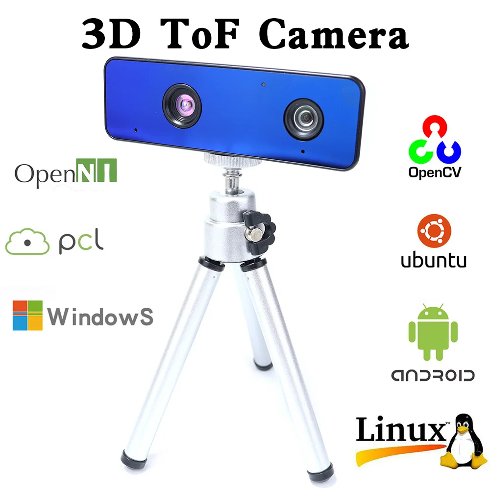 3D ToF camera RGB-Depth Sensor AI Robot AGV Intelligent Vehicle Autonomous Tracing navigation Vision module 3d visual sensing