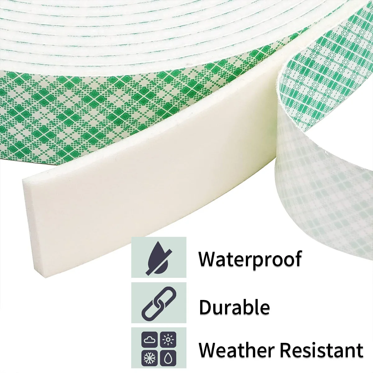 White Foam Double-Sided Adhesive Strong Non-Trace Foam Tape High Temperature Resistant Double Sided Adhesive Tape
