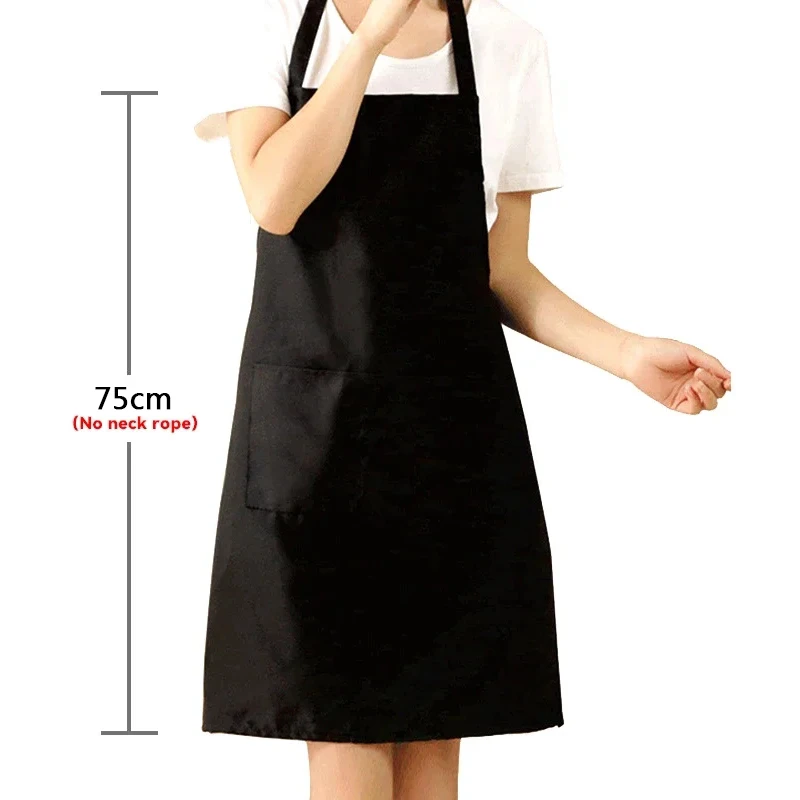 Comfortable Thin Kitchen Aprons for Woman Men Chef Work Apron for Grill Restaurant Bar Shop Cafes Beauty Nails Studios Uniform