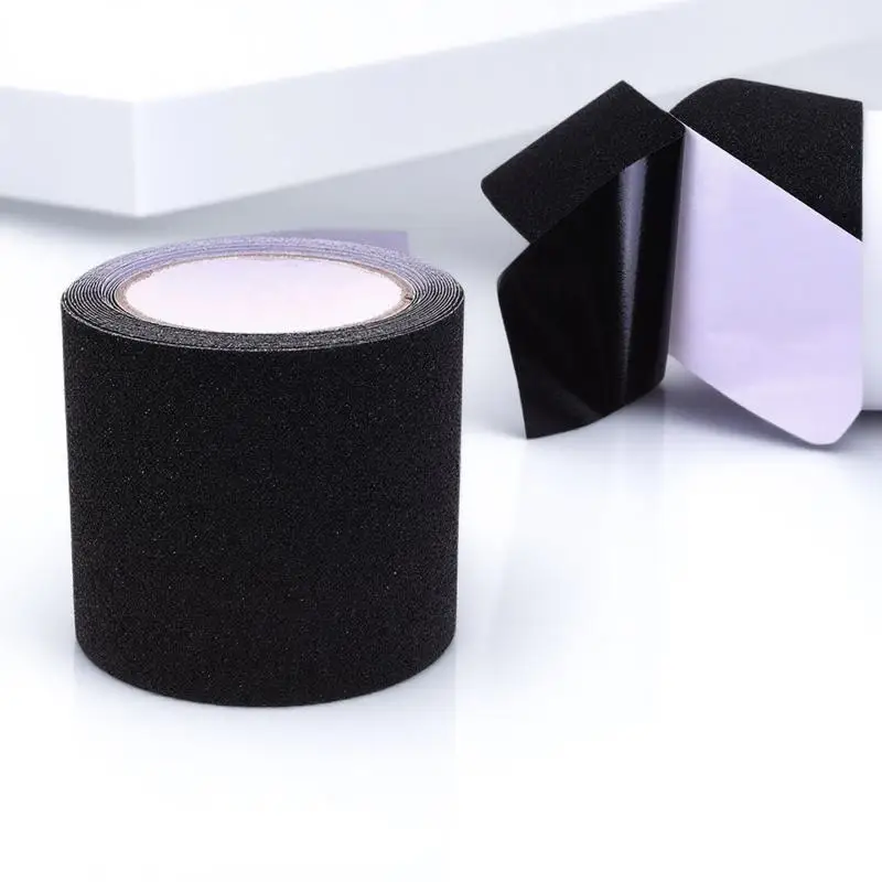 5M Black PVC Anti Slip Tape High Traction Non Skid Safety Tape for Rugs Carpet Gripper Alternative No Residue Removable Strong