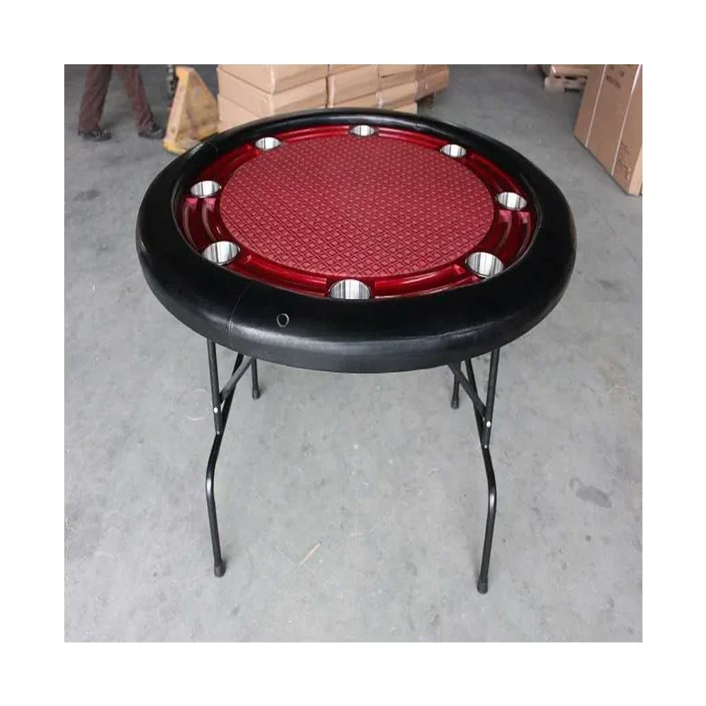 Customized luxury foldable game hollow base texas holden em poker table