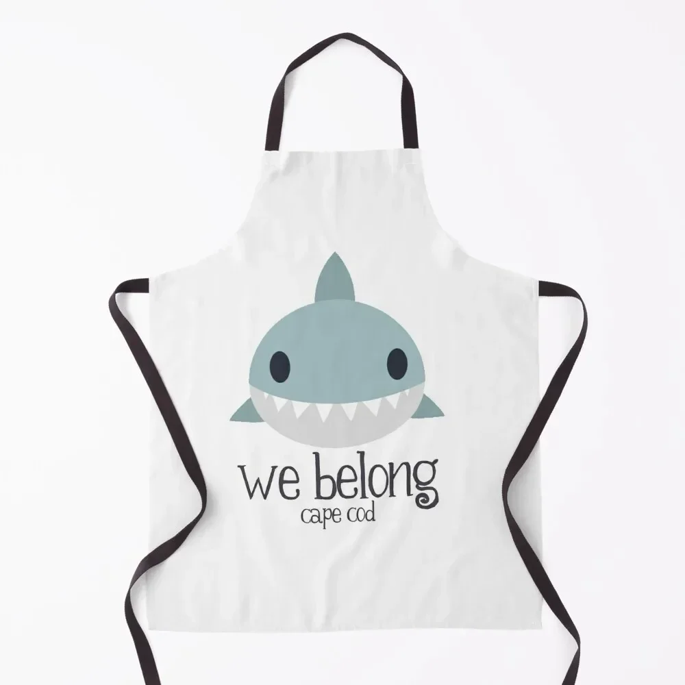 

We Belong - Cape Cod Shark Apron Barista Cooking barber men Kitchen Supplies Apron