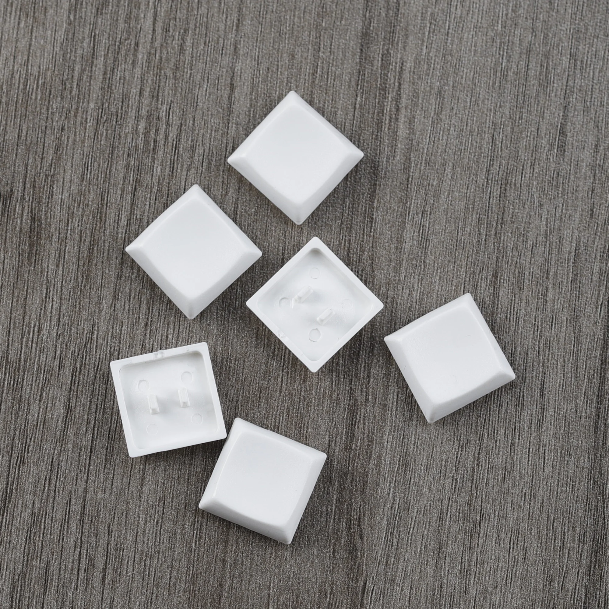 1u Puste Niskoprofilowe Nakładki na Klawisze 10szt 70szt Kwadratowe Okrągłe Czarne Białe PBT DIY Keycap do Klawiatur Mechanicznych z Przełącznikami 1353 1350 Choc — zdjęcie produktu 3