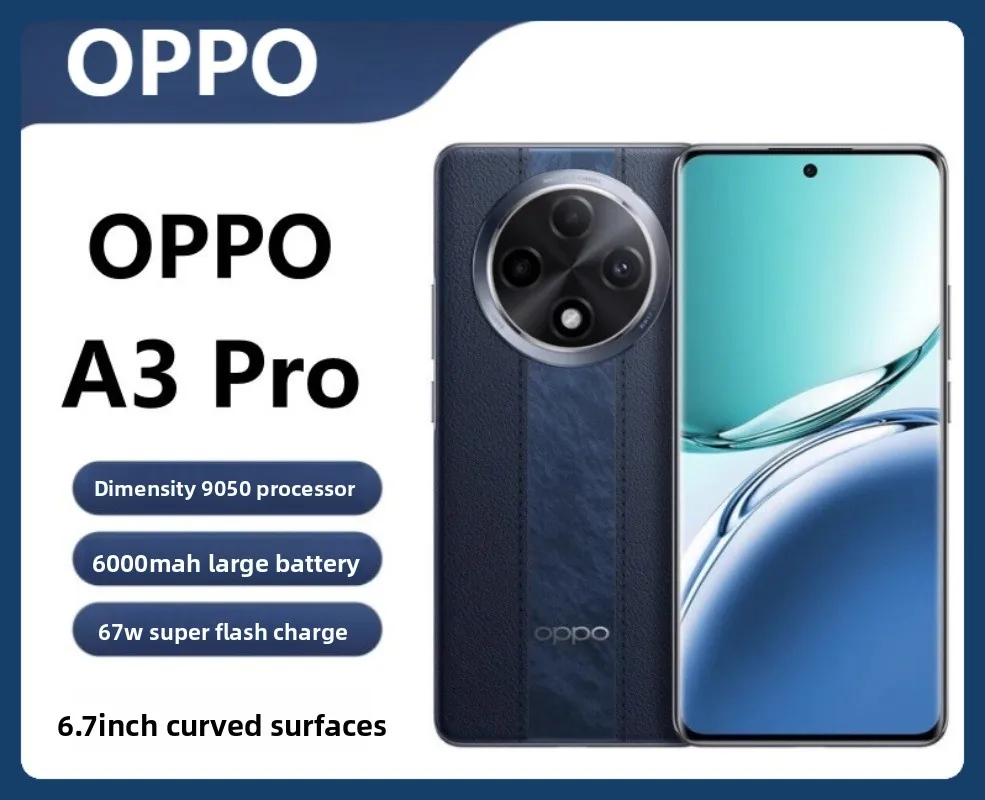 هاتف OPPO A3 Pro 5G الذكي IP69/IP68/IP66 مقاوم للماء 6.7 بوصة 120 هرتز شاشة OLED، شحن سريع 67 وات بطارية 5000 مللي أمبير في الساعة عالمية مفتوحة #1