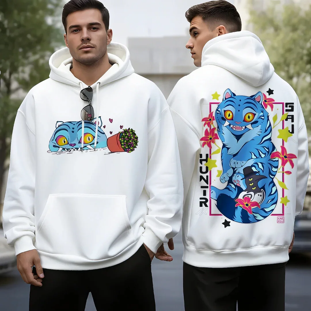 الخريف/الشتاء هوديس الصيد الساحرة فريق غزة الرجال فريق نفس النمط الحلو كول الشارع ثلاثية الأبعاد المتضخم الكبار الرجال والنساء