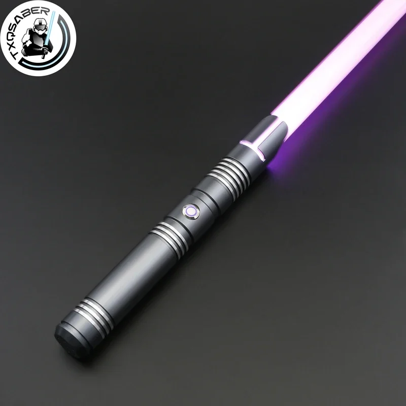 Txqsaber neo pixel saber for adults metal hilt RGB heavy Dueling lightsabers 12 colors changeable FOC blaster lights Saber