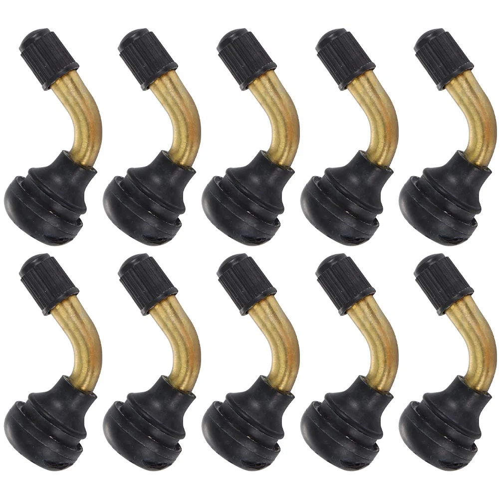 

10 Pcs Tubeless Tire Valves Vacuum Stem Extender Stems Extension Adapter 90 Degree