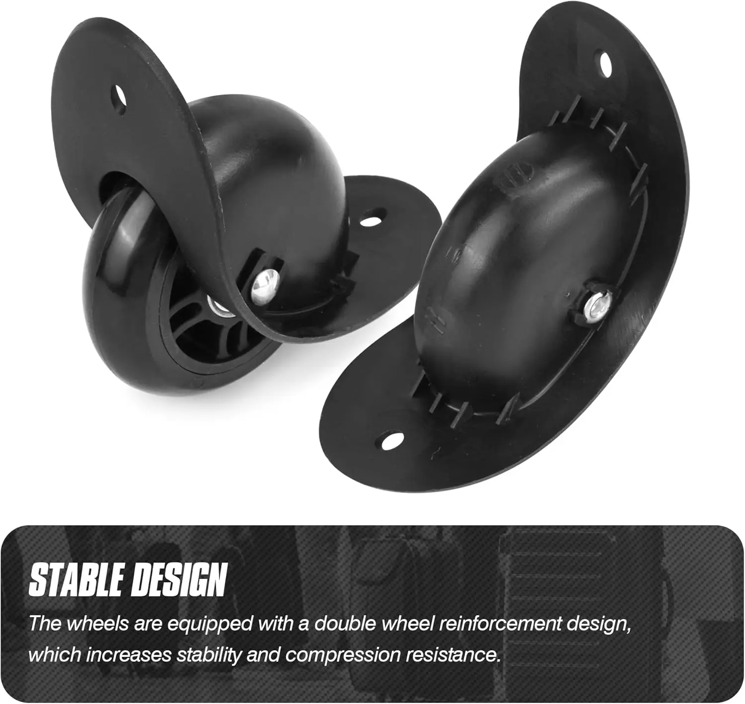 GUGULUZA Luggage Wheel Replacement Aircraft Password Box Directional Roller Wheel Maintenance Shock Absorption ST0019
