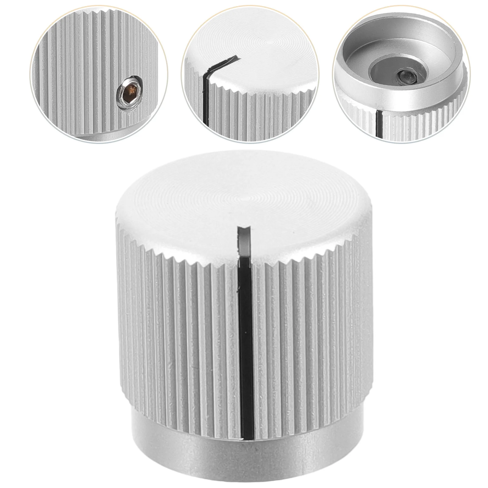 

Aluminum Volume Control Knob Bass Guitar Potentiometer Cap Durable Anodized Non Slip Design For Amp Effect Pedal String