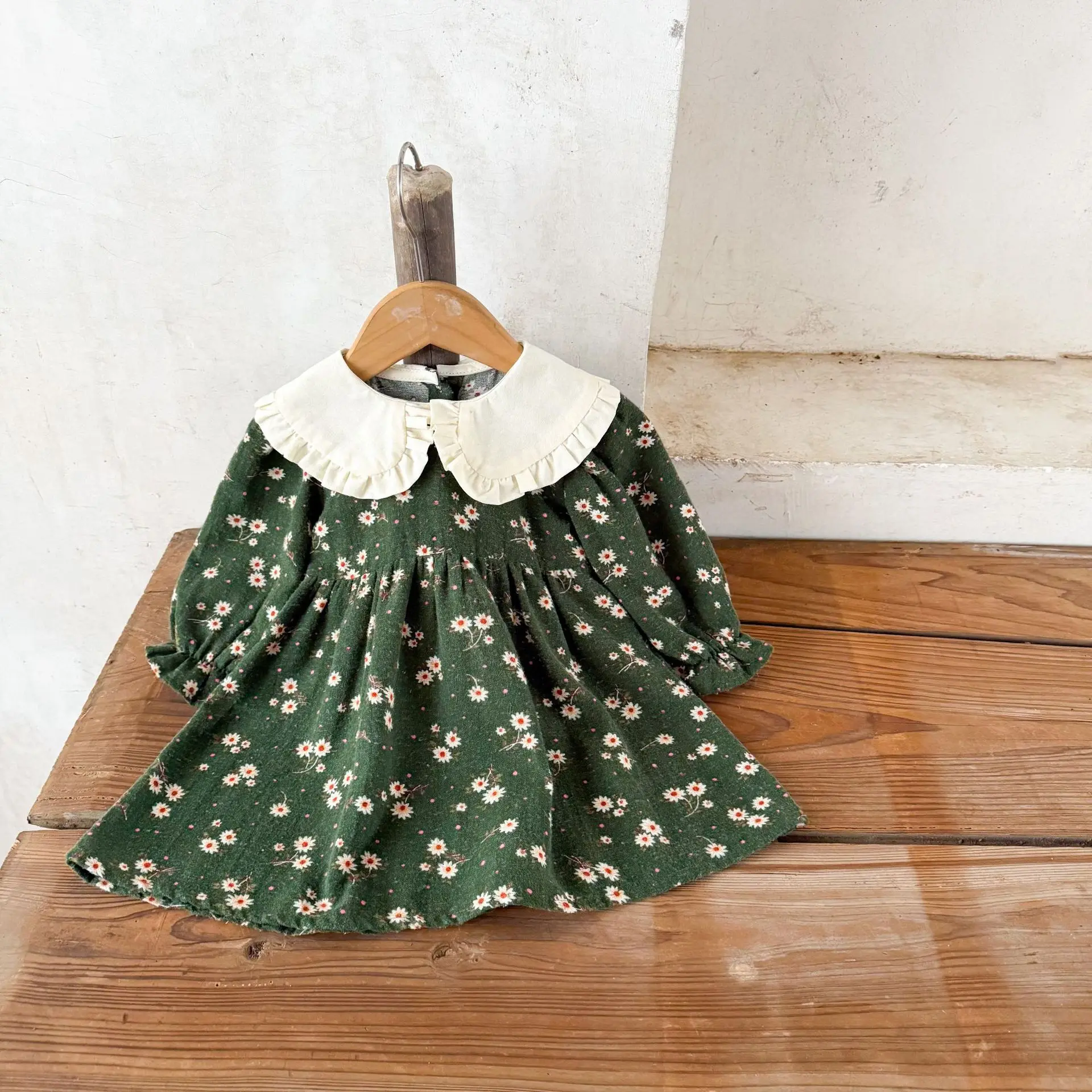 

Baby Girl Dresses Summer Floral Bow Long Sleeve Girls Dresses Cute Cotton Girls Dresses Kids Clothes Girls ropa de niña