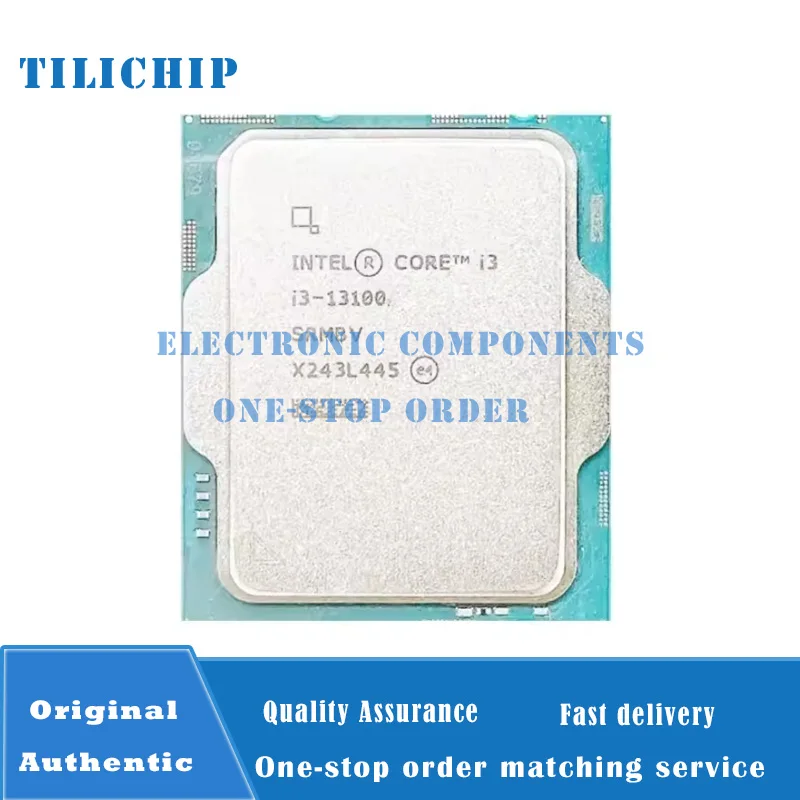 i3 13100 i3-13100 4-core 8-thread 60W 3.4GHz CPU processor L3 /12M LGA 1700 Desktop CPU SRMBV