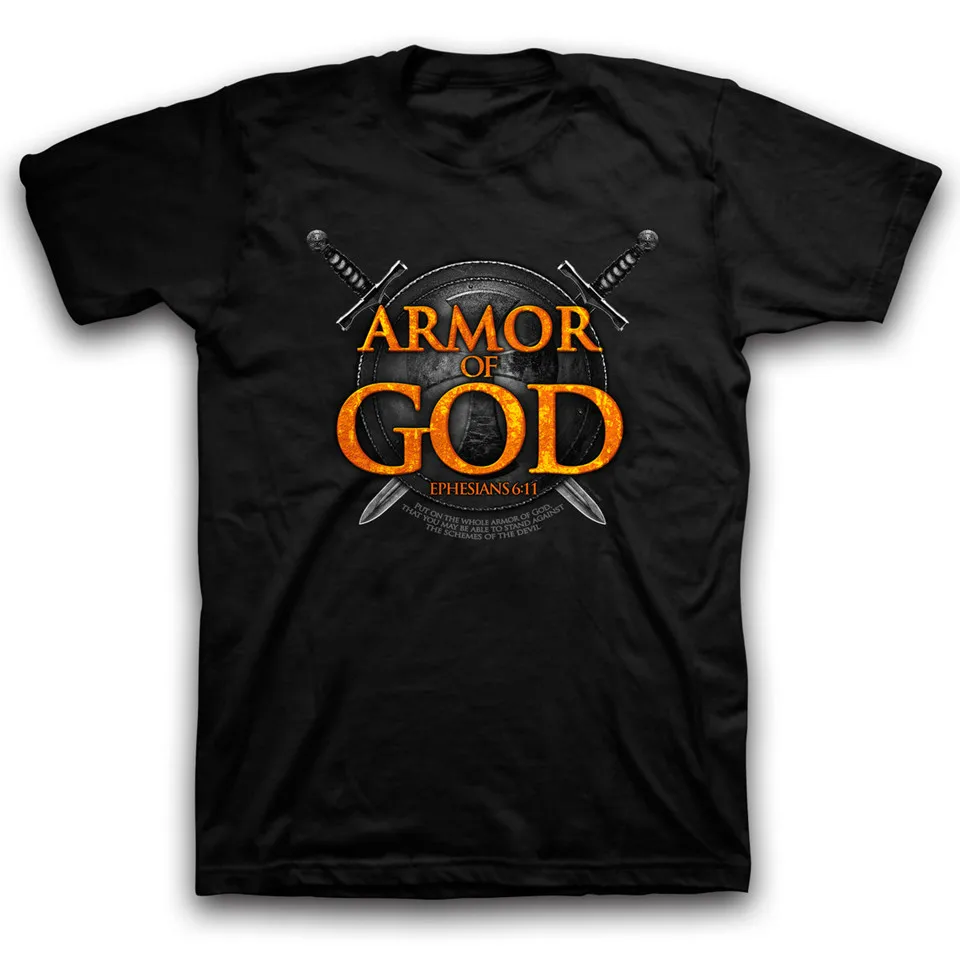 Ephesians 6:11, Armor of God, Christians Warriors T Shirt. New 100% Cotton Short Sleeve O-Neck Casual T-shirts Size S-3XL