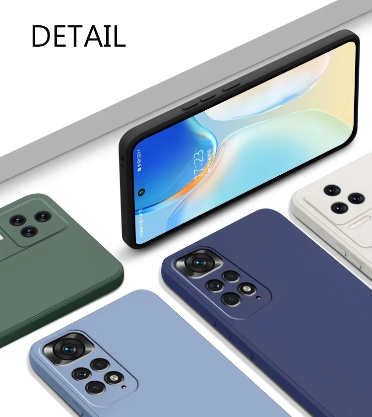 Luxury Original Liquid Silicone Soft Cover For XiaoMi RedMi Note 11 Pro 5G 11s 10 note 13 pro 5G redmi note 12 Global Phone Case