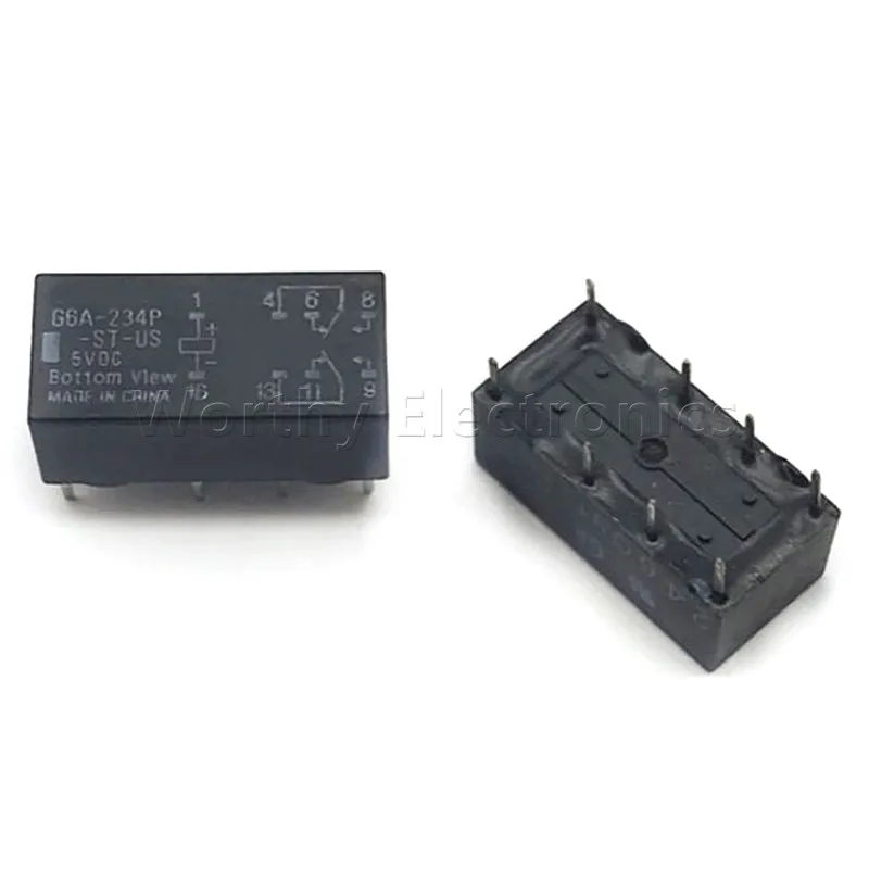 

Free Shipping 10pcs/lot Relay G6A-234P-ST-US-5VDC