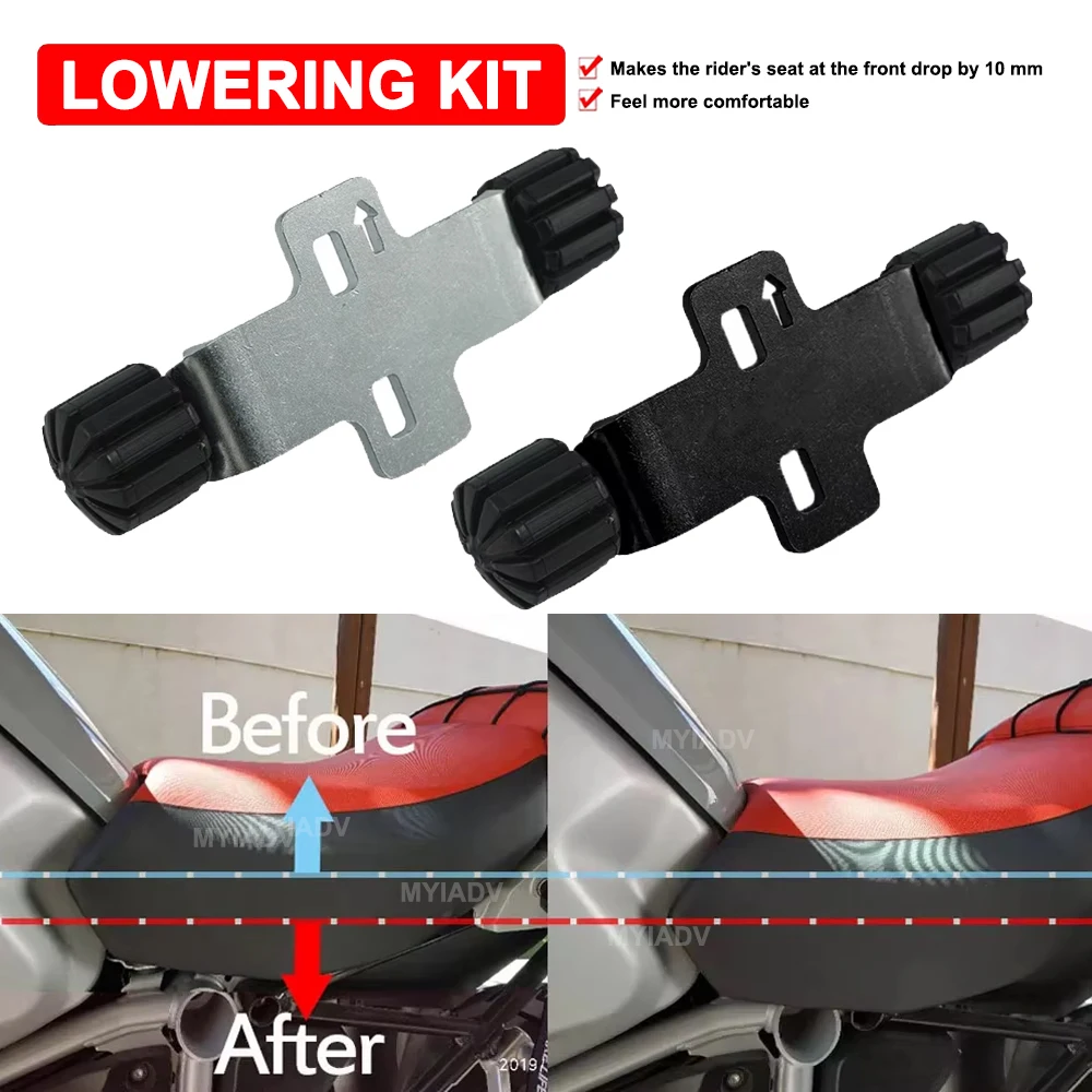 Adjustable Motorcycle Rider Seat Lower Kit Lowering 10MM For BMW R1200GS R1250GS Adventure 2022 K 1600 B K1600GT R1200 R1250 RT