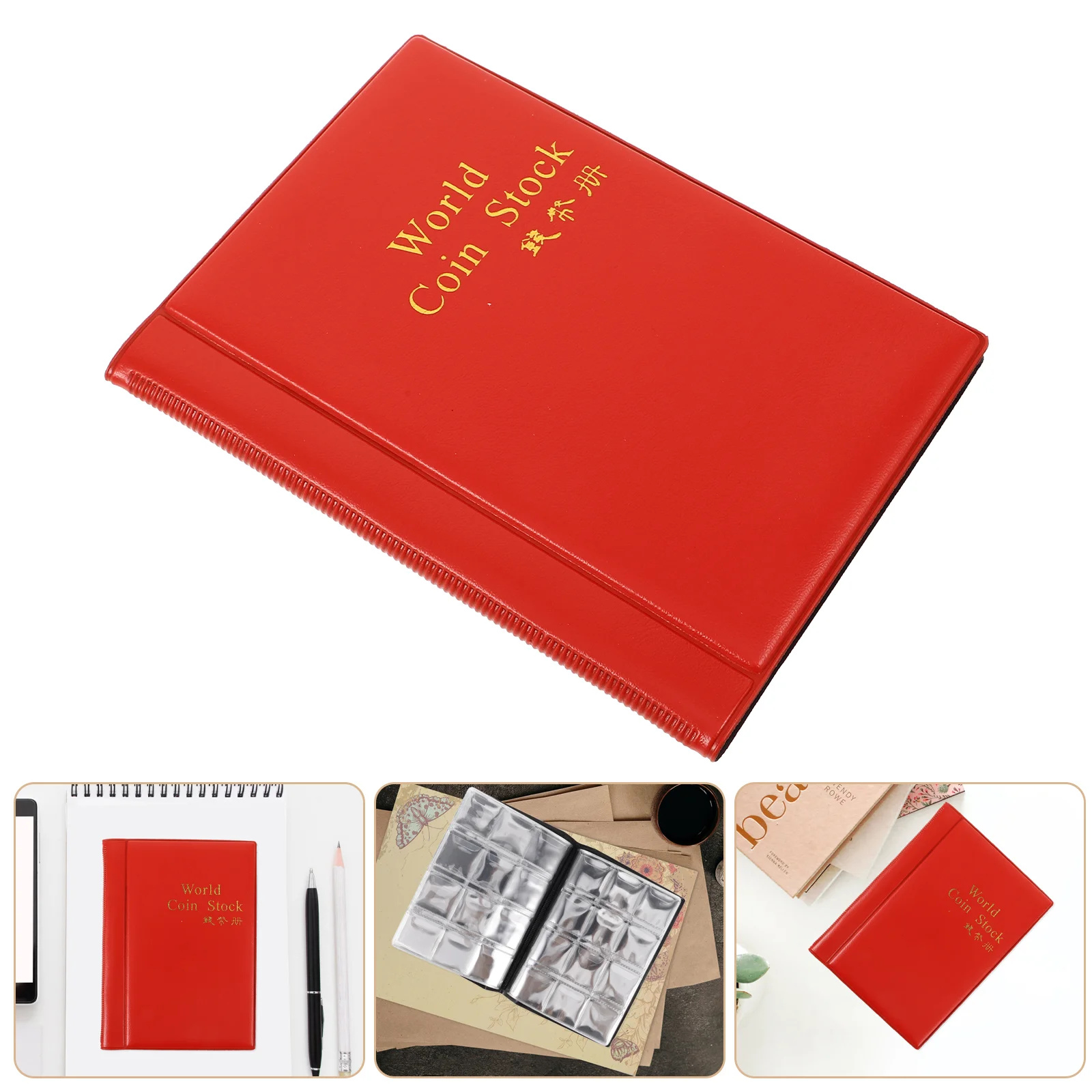 

120 -Coin Collecting Album Collector Photo Albums Pocket Checker Collection Book