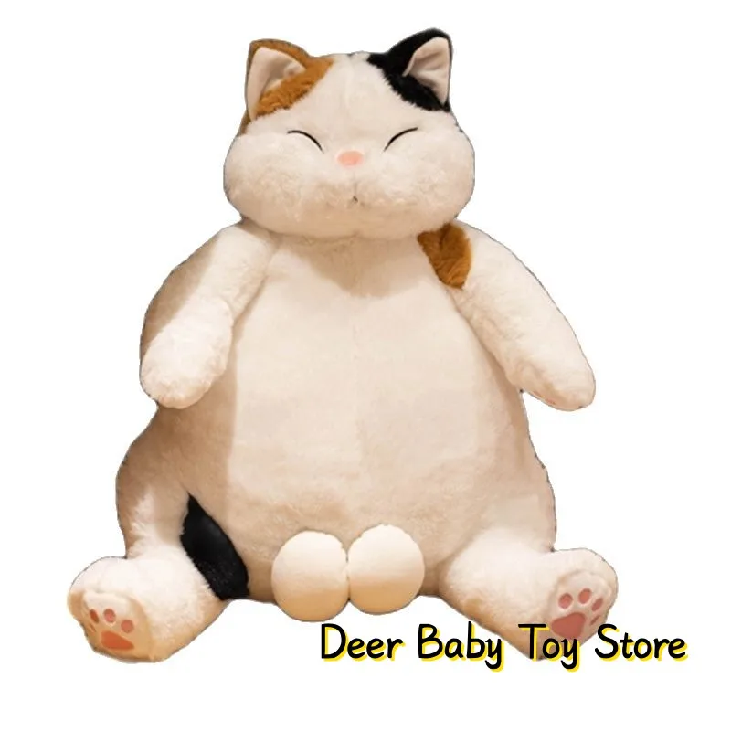 

35/45cm Lazy Japan Cat Doll Like Real Fuzzy Plush Stuffed Sitting Sleeping Animal Toy Brown Black Colorful Children Present