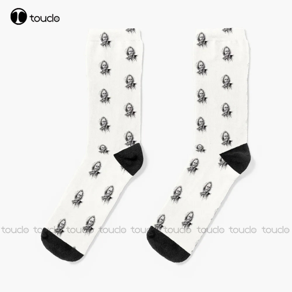 The Ghost With The Most Socks Halloween Mens Work Socks Fashion Creative Leisure Funny Art Abstract Oil Painting Socks Cartoon