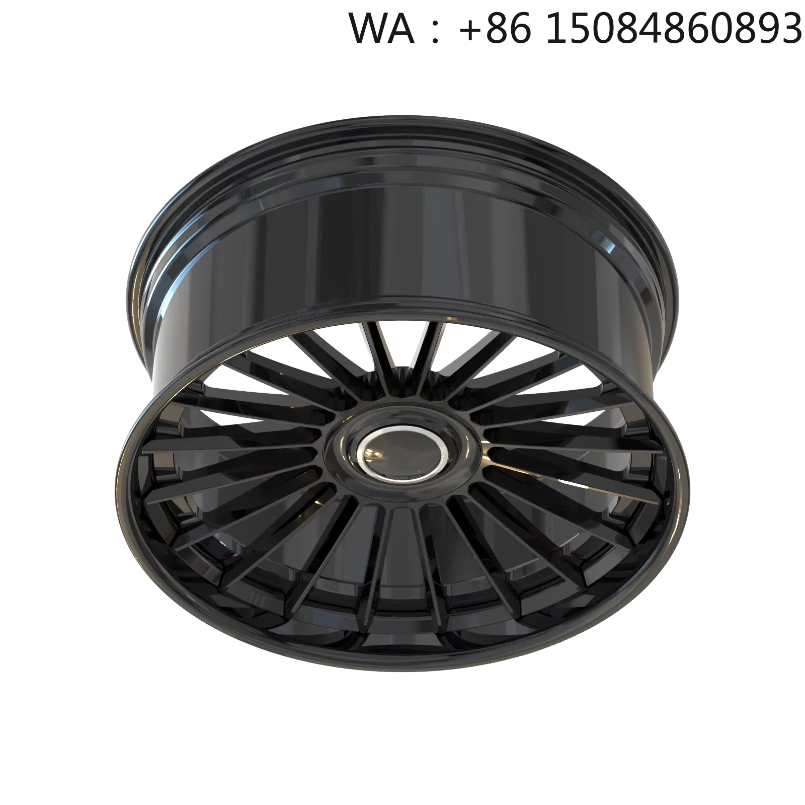 Front Rear Differentiated Multi‑Spoke Black Forged Alloy Wheels Auto Parts For Modern Luxury Sedan Retrofit Hub