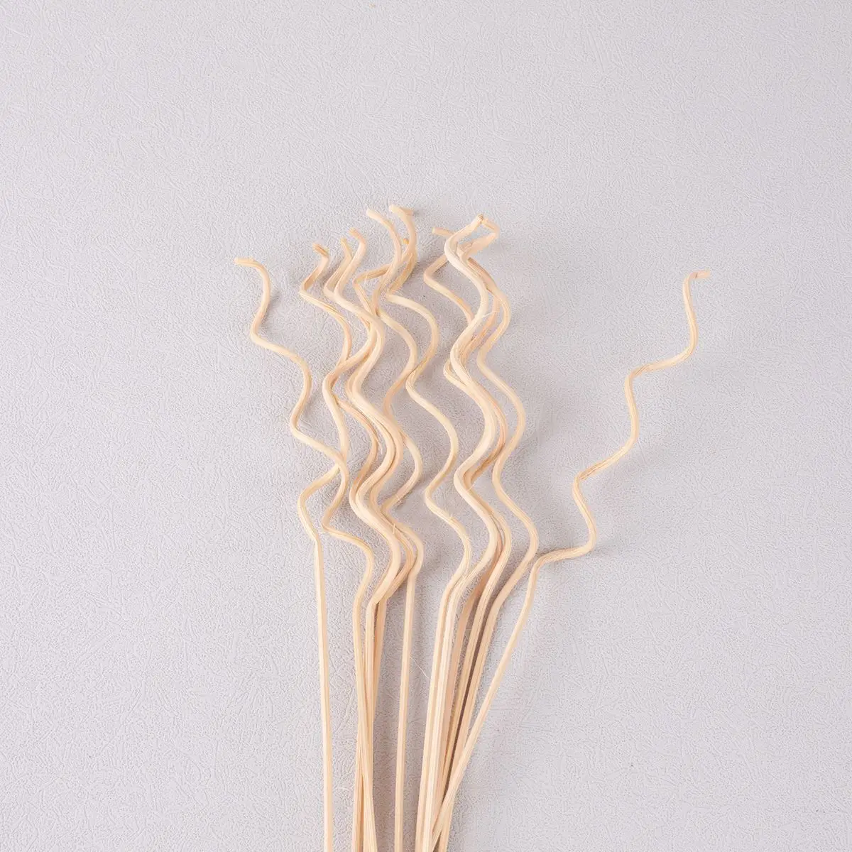 10pcs Wood Color Wavy Rattan Sticks Home Fragrance Reed Diffuser Replacement Refill Sticks Accessory For Home Office Decoration