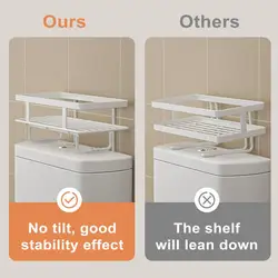 Above Toilet Storage Rack Capacity Storage Rack Versatile Bathroom Kitchen Storage Rack with Anti-slip Design Great for Easy