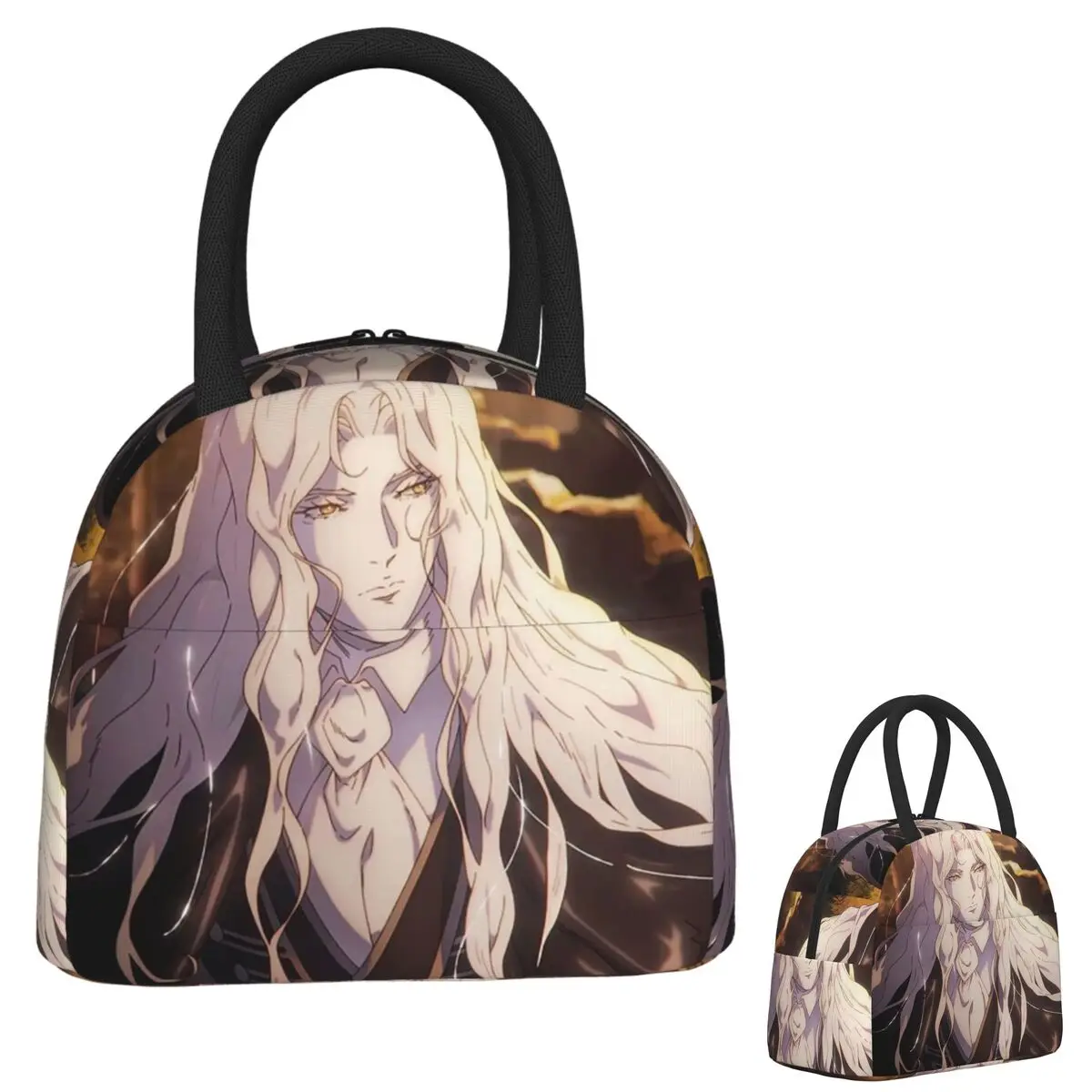 

Alucard Castlevania Nocturne Insulated Lunch Bag for Women Kids Portable Food Boxes Thermal Lunch Box Tote