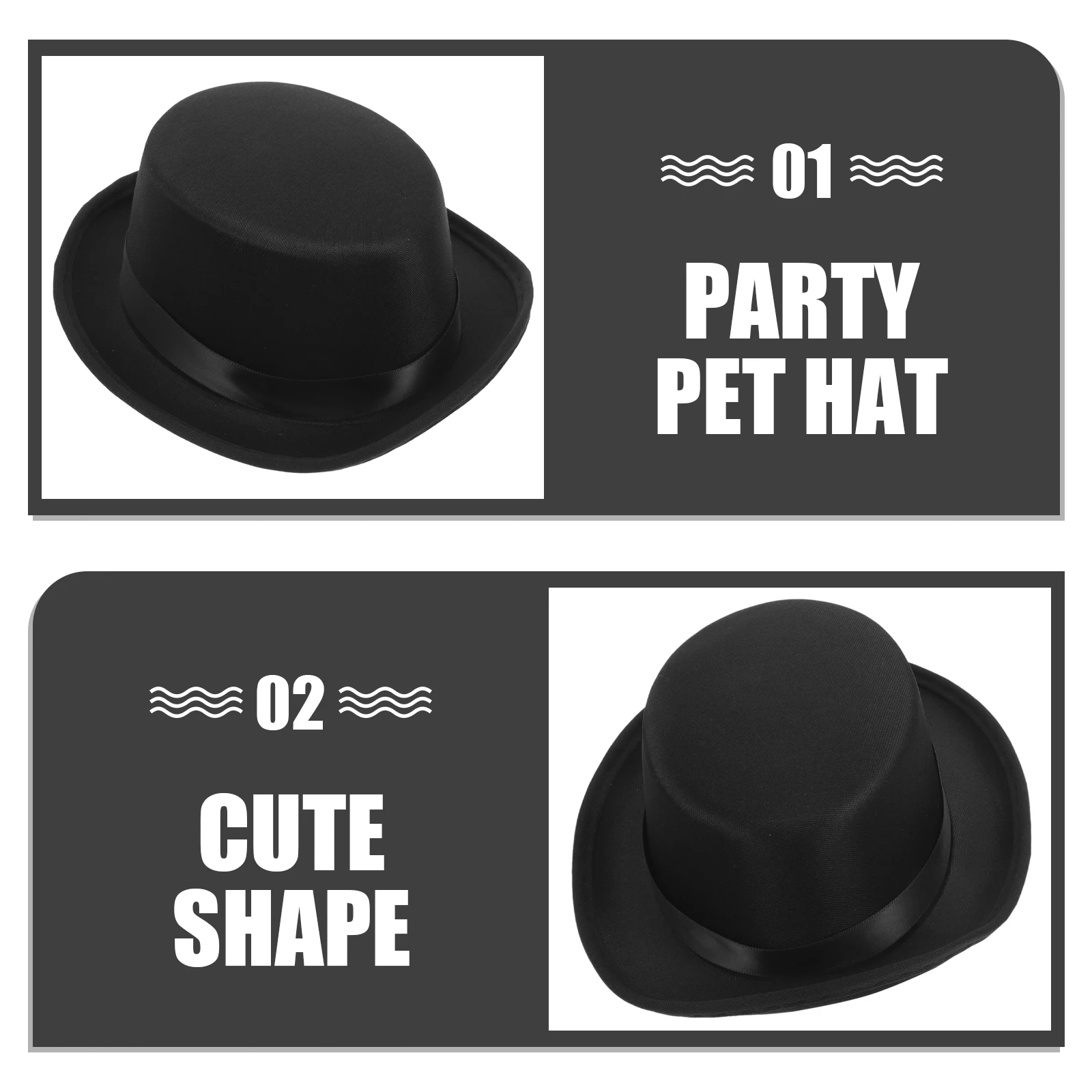 

Pet Gentleman Adorable Dog Bowtie Headgear Cosplay Party Puppy Fabric Soft Pet Cap Dog Cat Hat Kitten Hat Decorative Festival