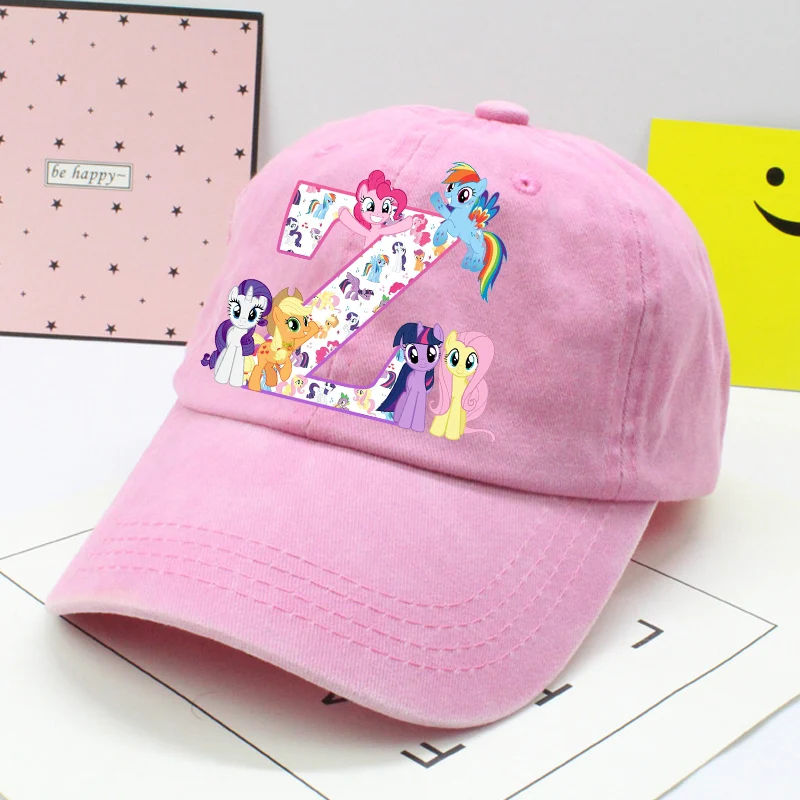 Topi Bisbol My Little Ponys Topi Matahari A-Z Huruf Unicorn Anime Wanita Hadiah Tutup Kepala Retro Dewasa Sunbonnet Perjalanan Olahraga Luar Ruangan Baru
