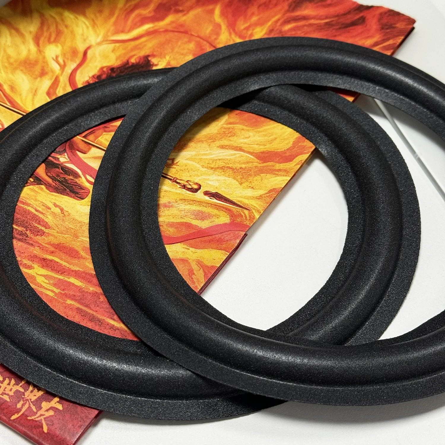 2X Foam Edge Replacement Black Fits JBL 5001 RS-1B ERS-820 902-5669 902-5137 902-7304 BETA 50 902-7466 ERS-800 ES-82 RS-4000