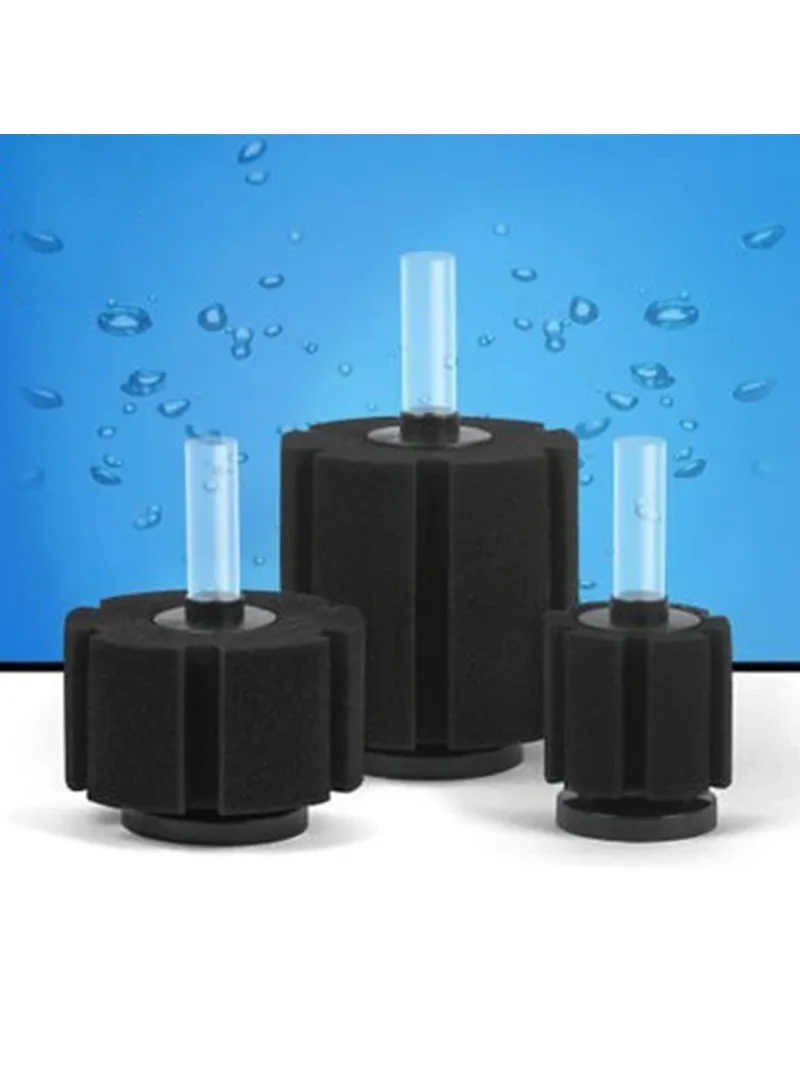 Aquarium Filterschwamm Fischbecken Luftpumpe Skimmer Aquarium Fischfilter Zubehör Praktischer Aquarium Biochemischer Schwammfilter