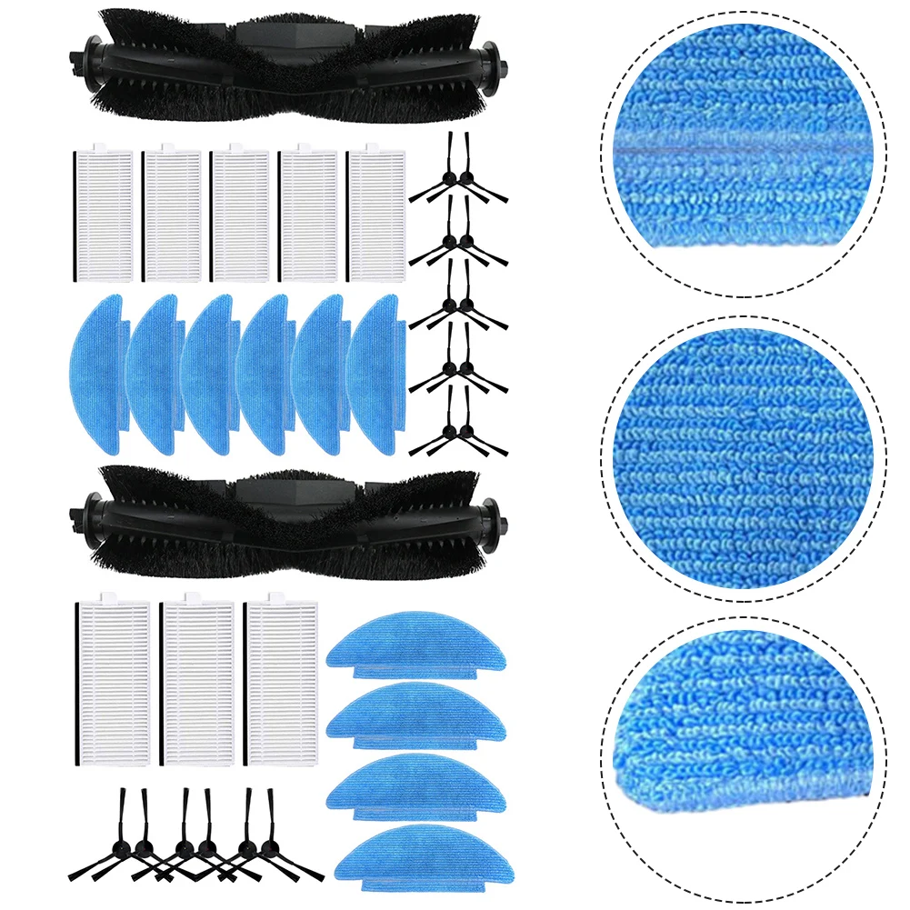 For Cecotec For Conga 7490 For Genesis Robot Vacuum Parts Kit Main Brush Side Mop Pad Filter Replacement Accessories Cleaning To