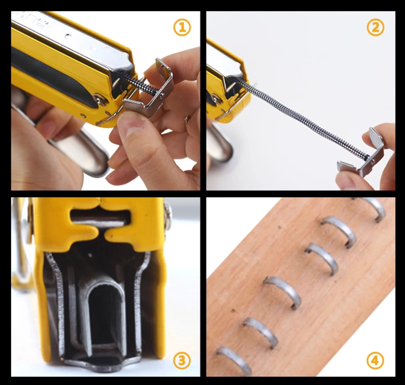 R'DEER 공구 매뉴얼 3가지 용도 중형 직선 못총 U자형 T자형 못총 리벳 풀러