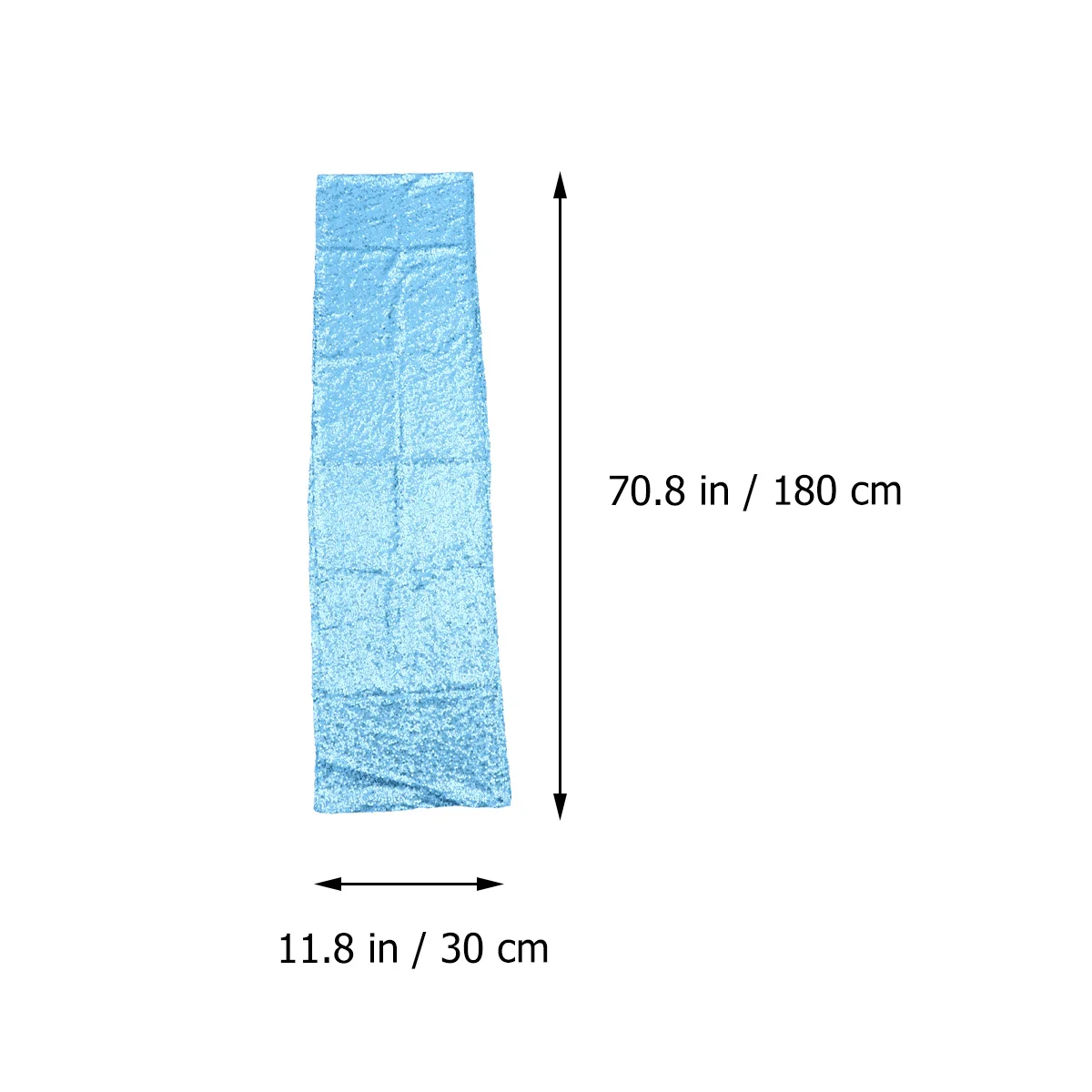 

Sequin Runner Sky Blue Elegant Tablecloth Party Table Decoration Spill-Resistant Holiday Home Decor Table Covers