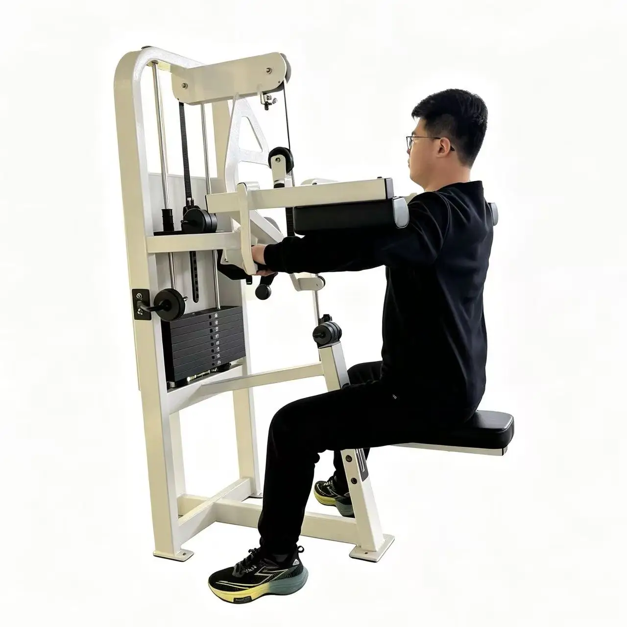 Sales Commercial Professional Gym Weight-bearing Steel Arm Shoulder Strength Training Safety Seated Lateral Raise