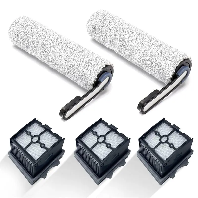 

SEWS-For Tineco Floor One S5 Combo Wet/Dry Vacuum Cleaner Roller Brushes And Filters Replacement Parts