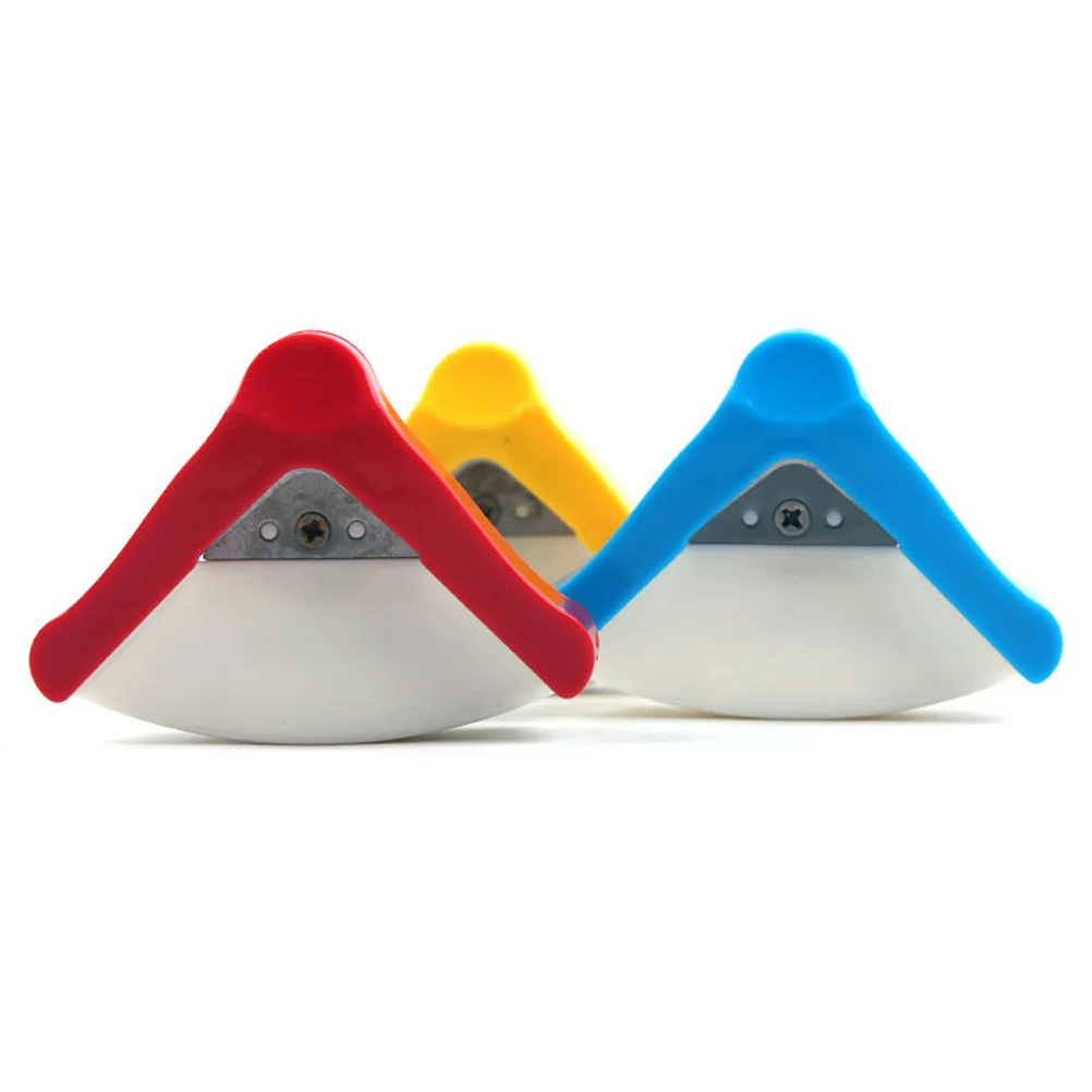 3 قطعة خرامة مستديرة الزاوية للصور ورقة باليد لتقوم بها بنفسك أداة للحرف اليدوية حافة مستديرة القاطع شكل مروحة هدية عملية الحرف اليدوية #4