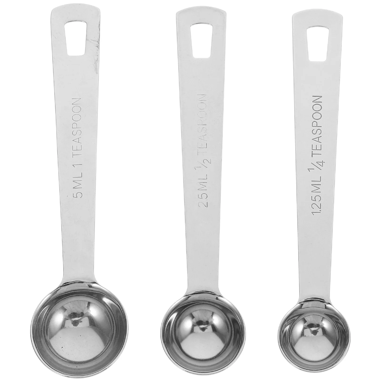 

3 Pcs Measuring Spoon Set Teaspoons Kitchen Gadgets Tbsp Stainless Steel for Loose