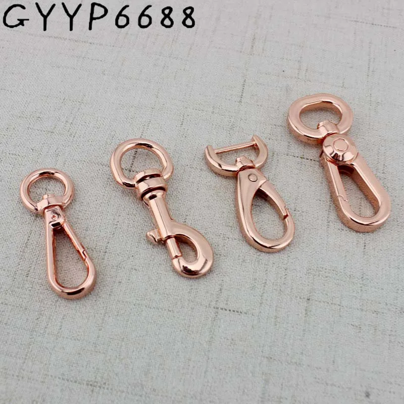 

4pcs 20pcs 12mm High quality Swivel Lobster clips carabines snap hook metal zinc hardware handbag weekend bags hanger